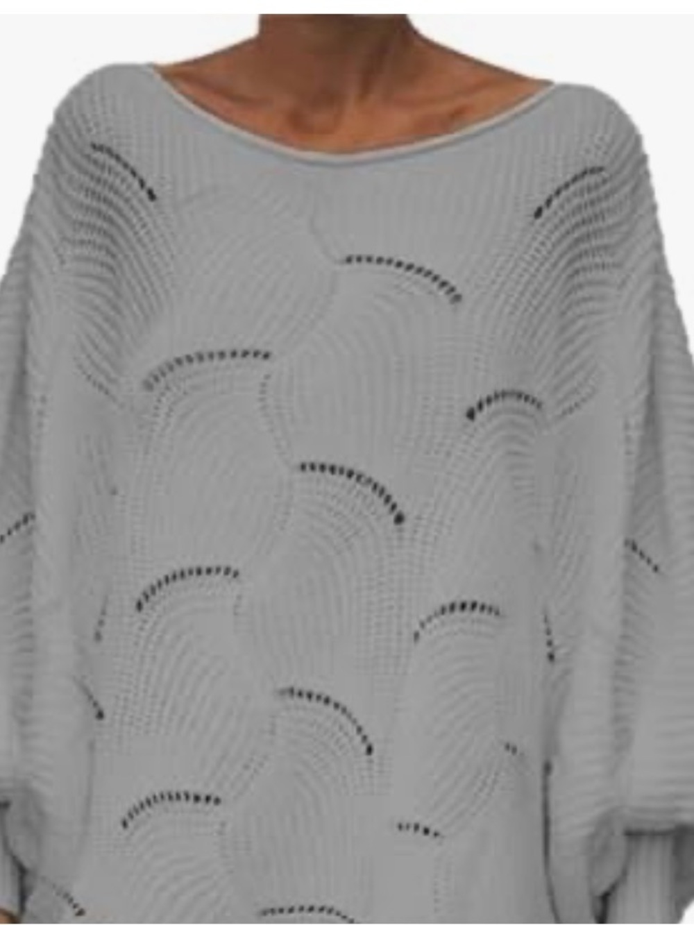 Cotton by autumn cashmere !Oversized -Hem Knit Sweater ! 100% cotton ! M